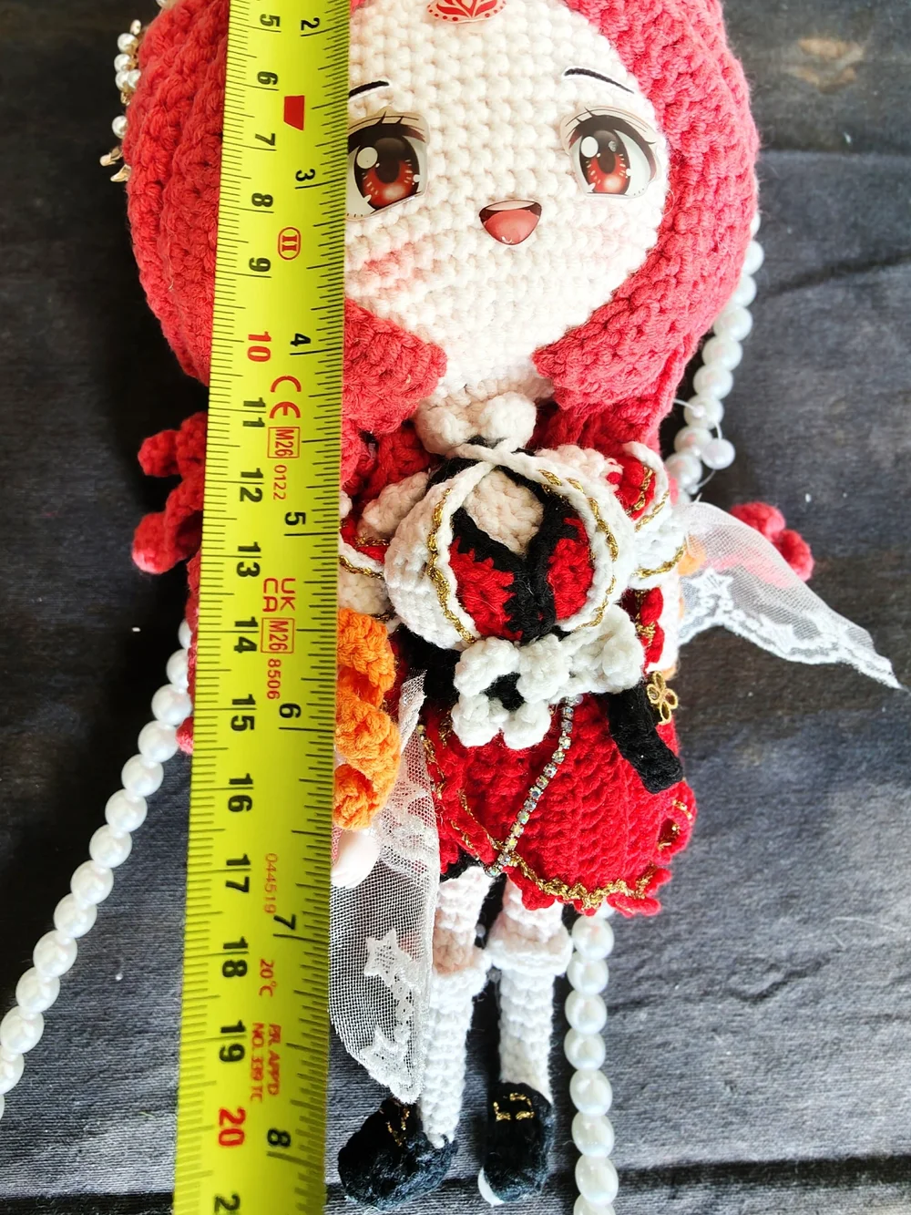 Cute Red Crochet Doll Crossbody Bag - Women - Picture 8 of 12